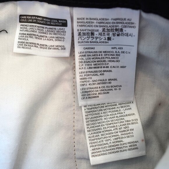 Levis Black Cargo‎ Pants W34 L32 Utility Tactical Y2K Streetwear Workwear - Picture 6 of 9